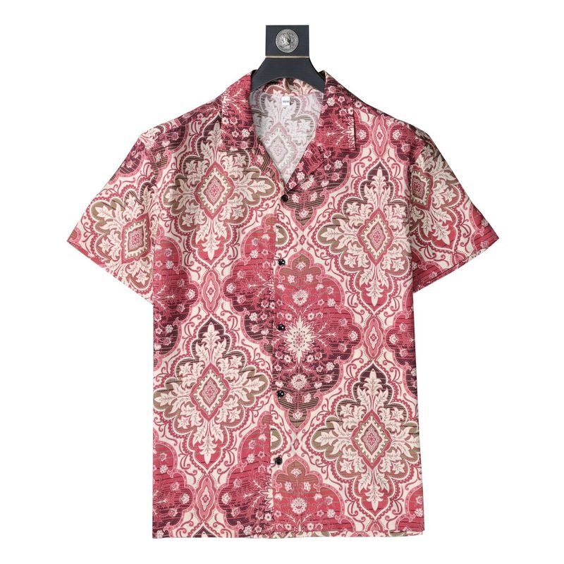 Vintage Paisley Print Short Sleeve Shirt view 6