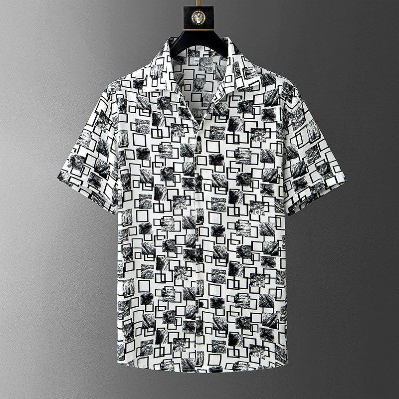 Kemeja Lengan Pendek Motif Kasual Hawaii view 11
