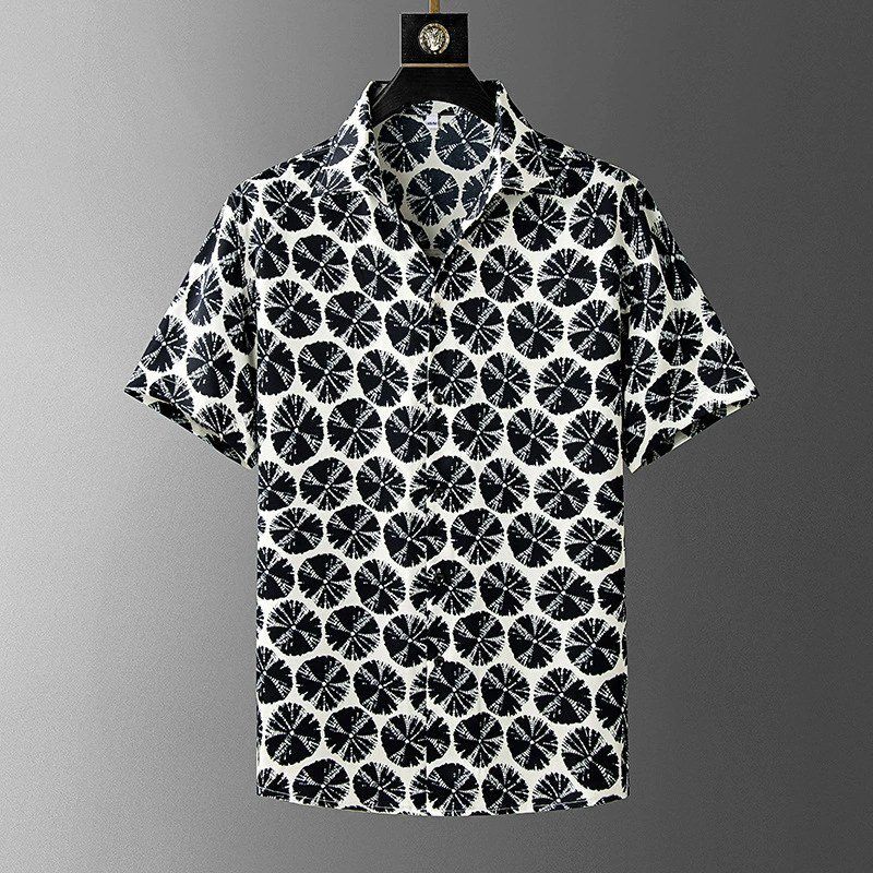 Kemeja Lengan Pendek Motif Kasual Hawaii view 12