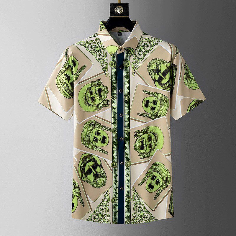 Kemeja Lengan Pendek Motif Kasual Hawaii view 6