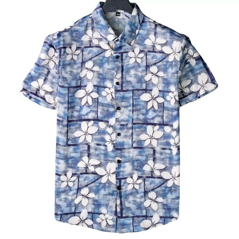 Chemise à manches courtes à imprimé floral hawaïen vintage view 5