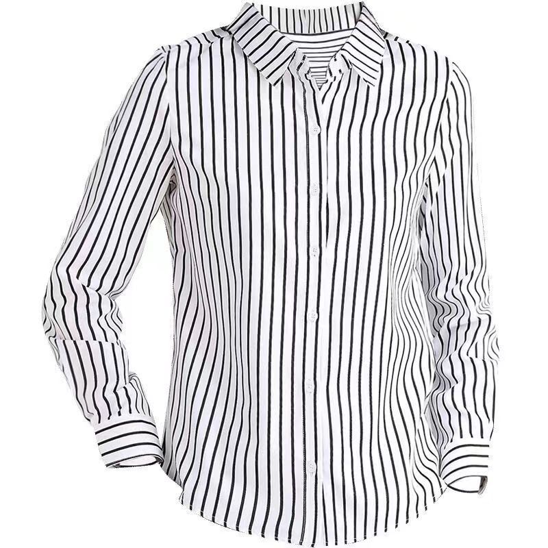 Camisa de oficina de rayas manga larga view 5