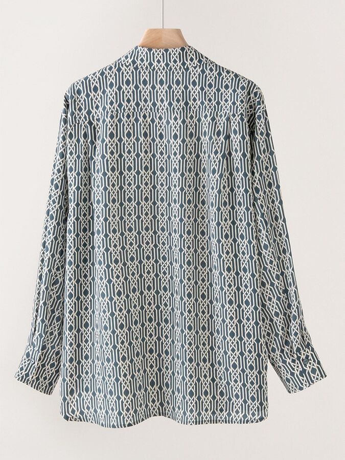 Silk Floral Shirt Long Sleeve Vintage view 2