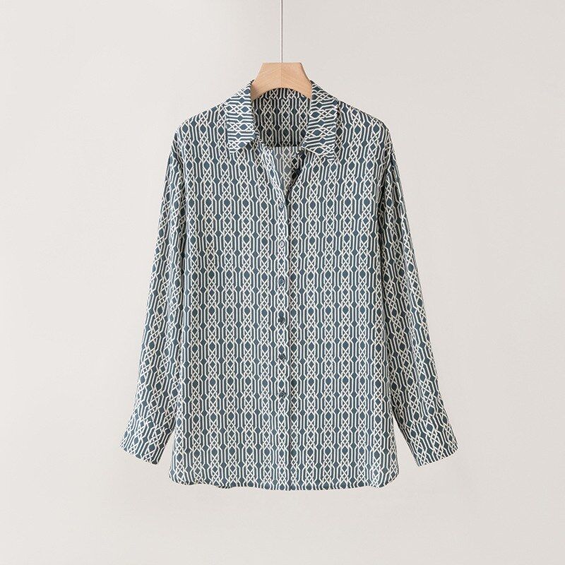 Silk Floral Shirt Long Sleeve Vintage view 6