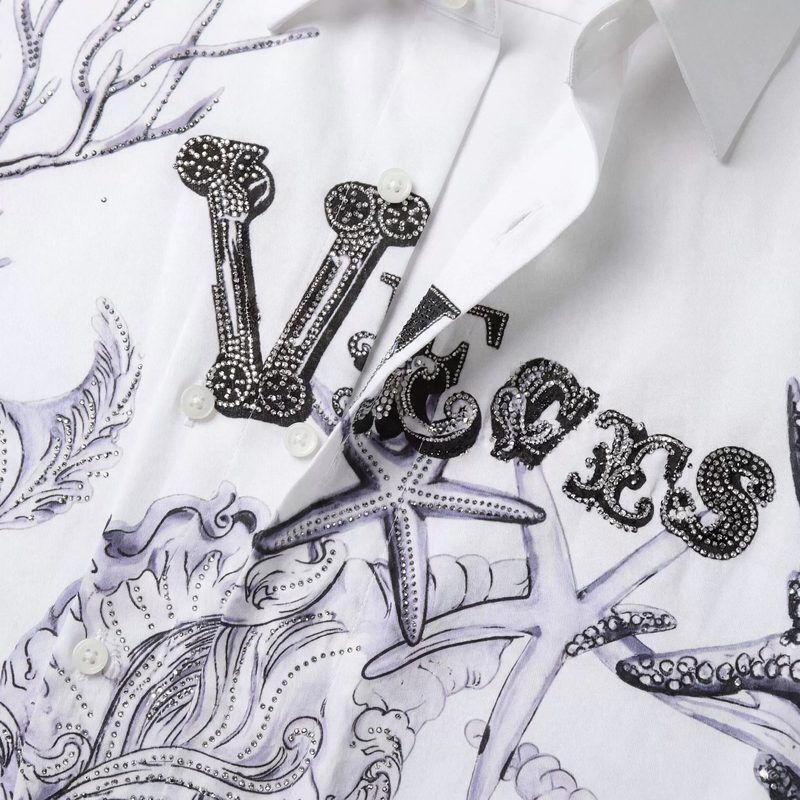 Premium Starfish Letter Rhinestone Digital Print Shirt view 4