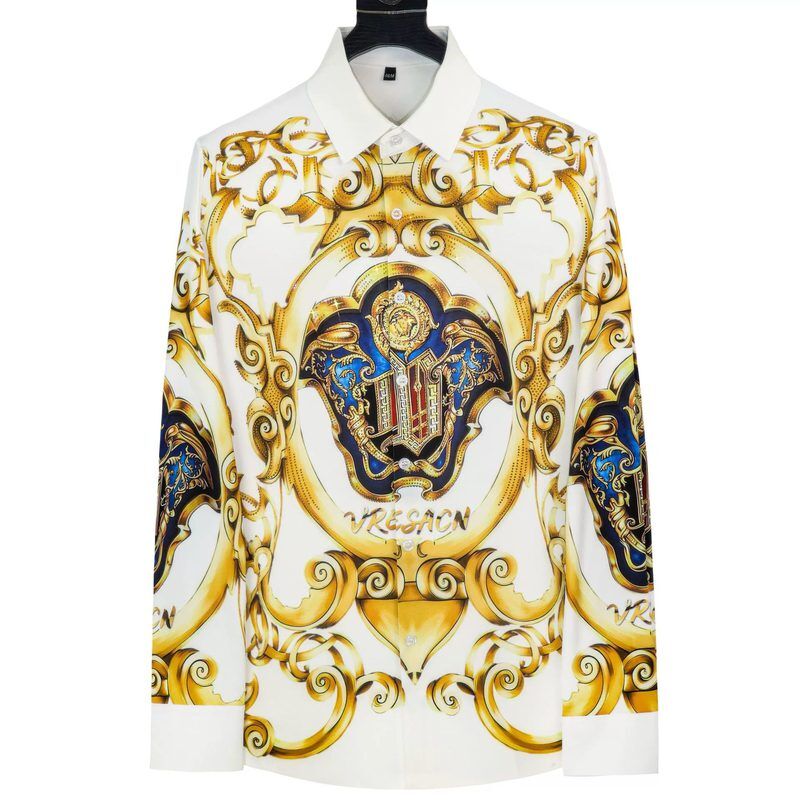 Camisa Manga Longa Premium Estampa Digital com Strass Royal Europeu view 6