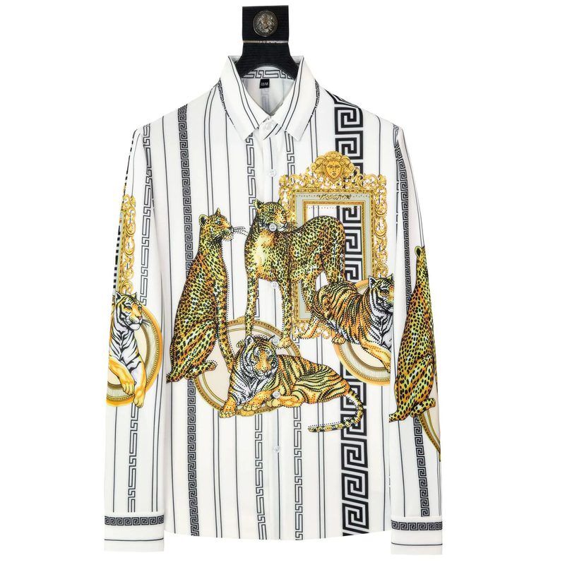 Premium Golden Beast Rhinestone Digital Print Shirt view 5