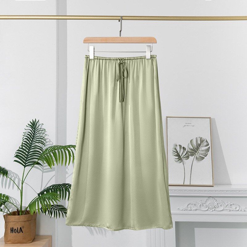 Silk Satin Cami and Skirt Set view 11