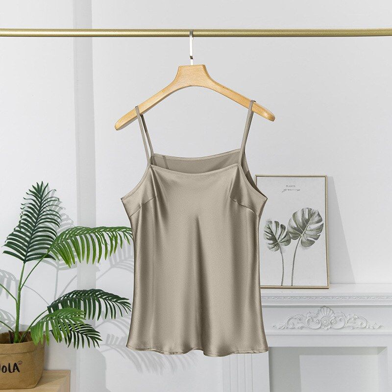 Silk Satin Cami and Skirt Set view 6