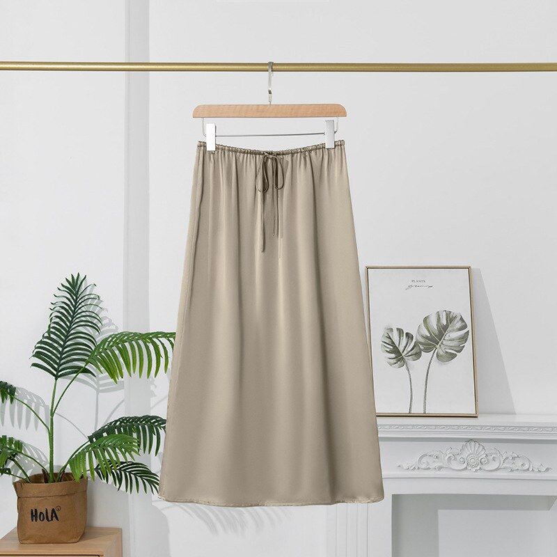 Silk Satin Cami and Skirt Set view 9