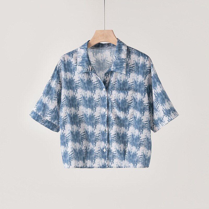 Conjunto de Camisa y Pantalones de Seda Floral view 6