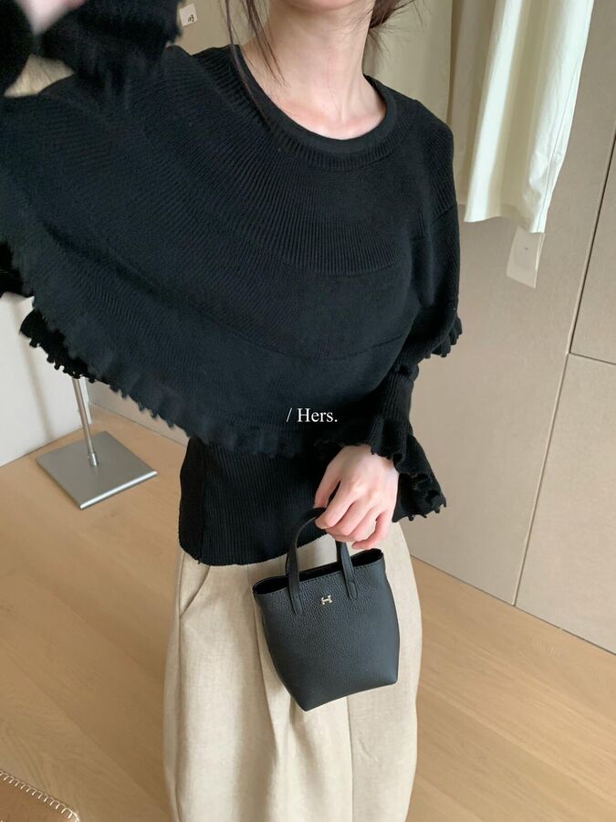 Vintage Bell Sleeve Knit Sweater Cape Set view 5